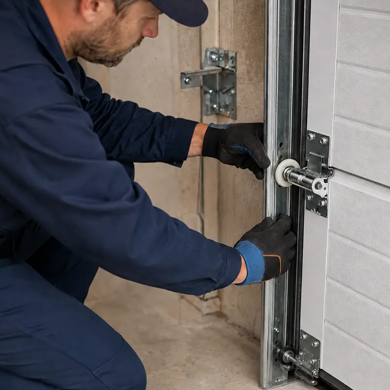 Technician servicing bearing wear and roller movement in Tomball Texas