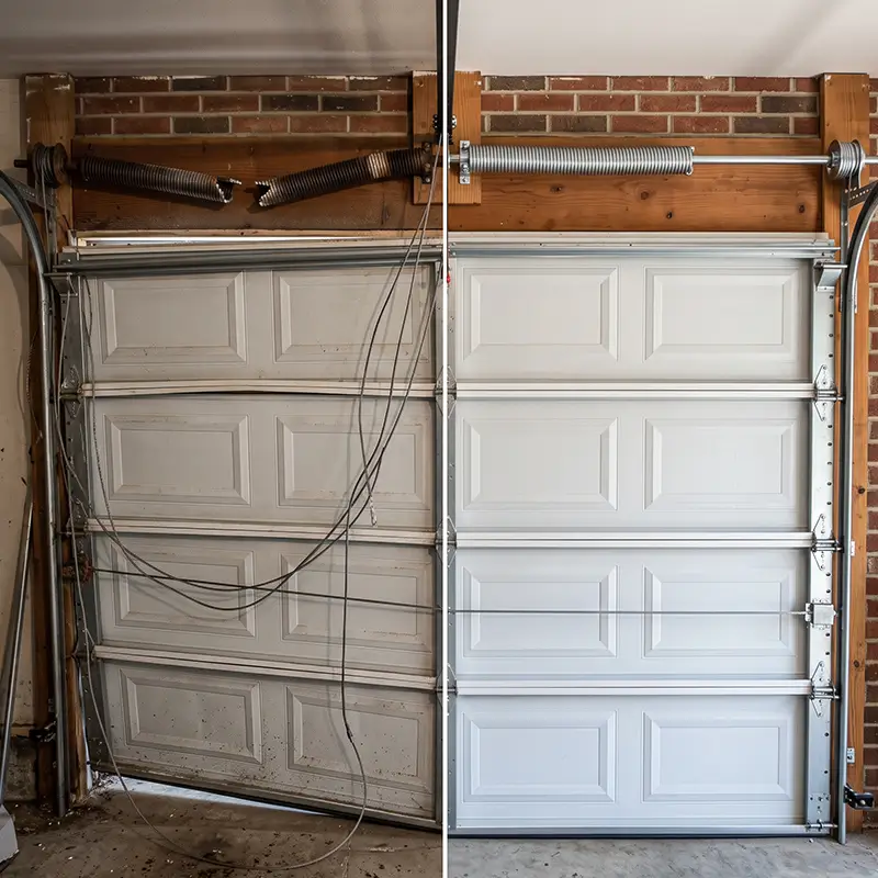 Garage Door Tomball TX technician providing residential garage door repair service in Tomball Texas