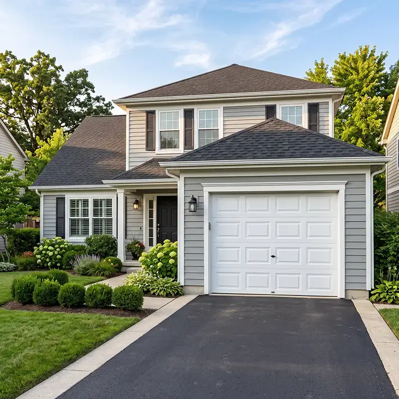 New residential garage door installation in Tomball Texas