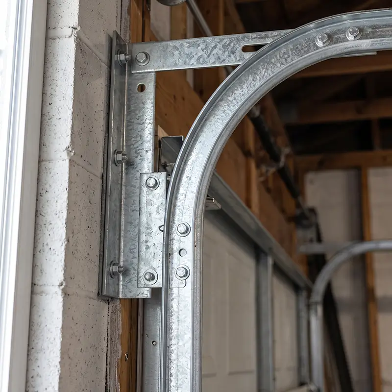 Garage door track alignment and repair service in Tomball Texas
